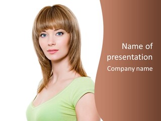 Woman Looking Girl PowerPoint Template