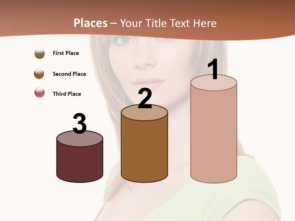 Woman Looking Girl PowerPoint Template