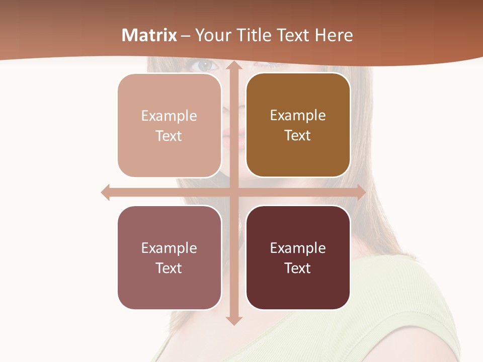 Woman Looking Girl PowerPoint Template