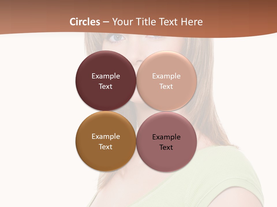 Woman Looking Girl PowerPoint Template