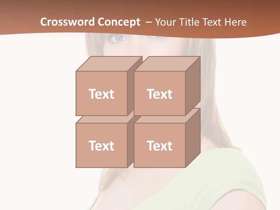 Woman Looking Girl PowerPoint Template