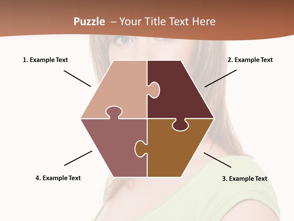 Woman Looking Girl PowerPoint Template