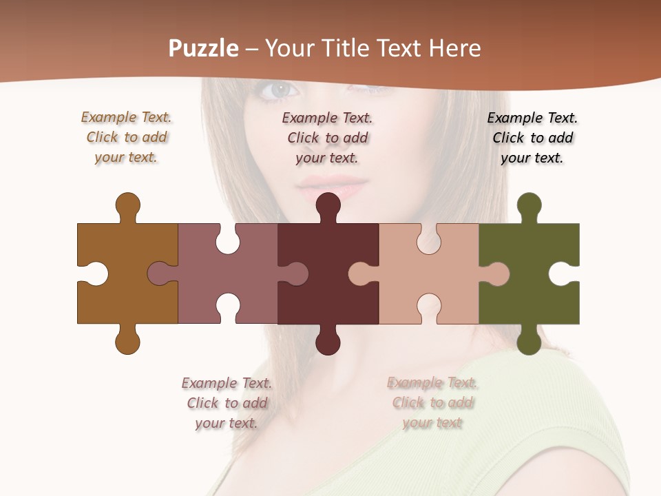 Woman Looking Girl PowerPoint Template