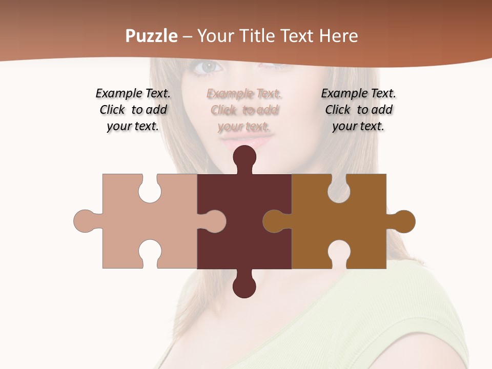 Woman Looking Girl PowerPoint Template