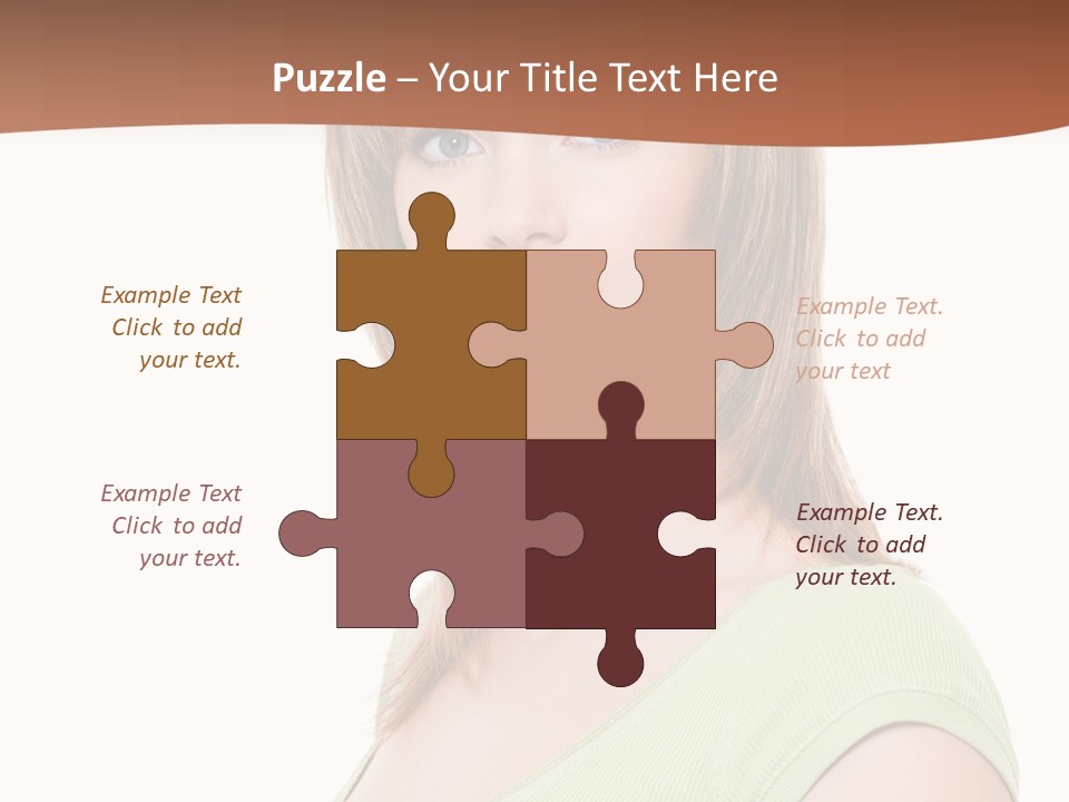 Woman Looking Girl PowerPoint Template