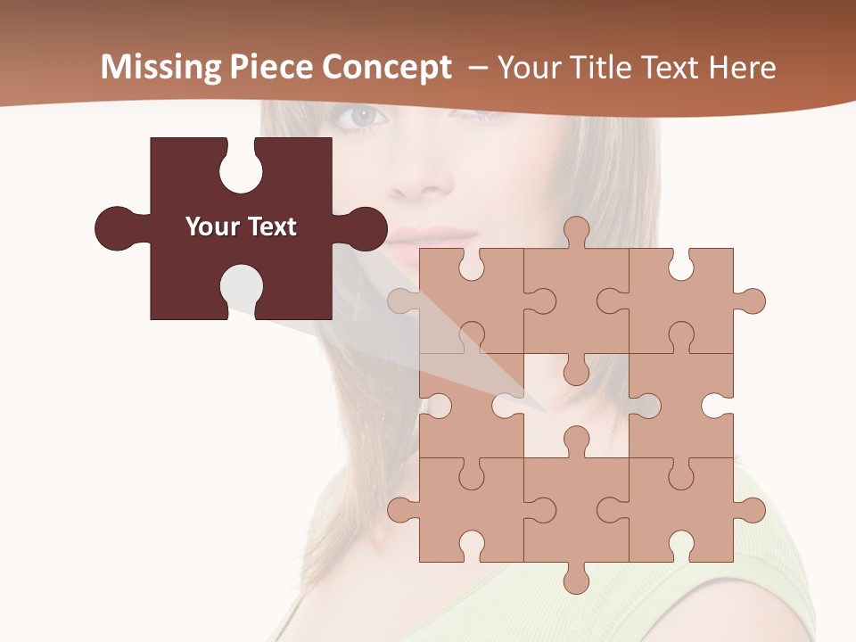 Woman Looking Girl PowerPoint Template