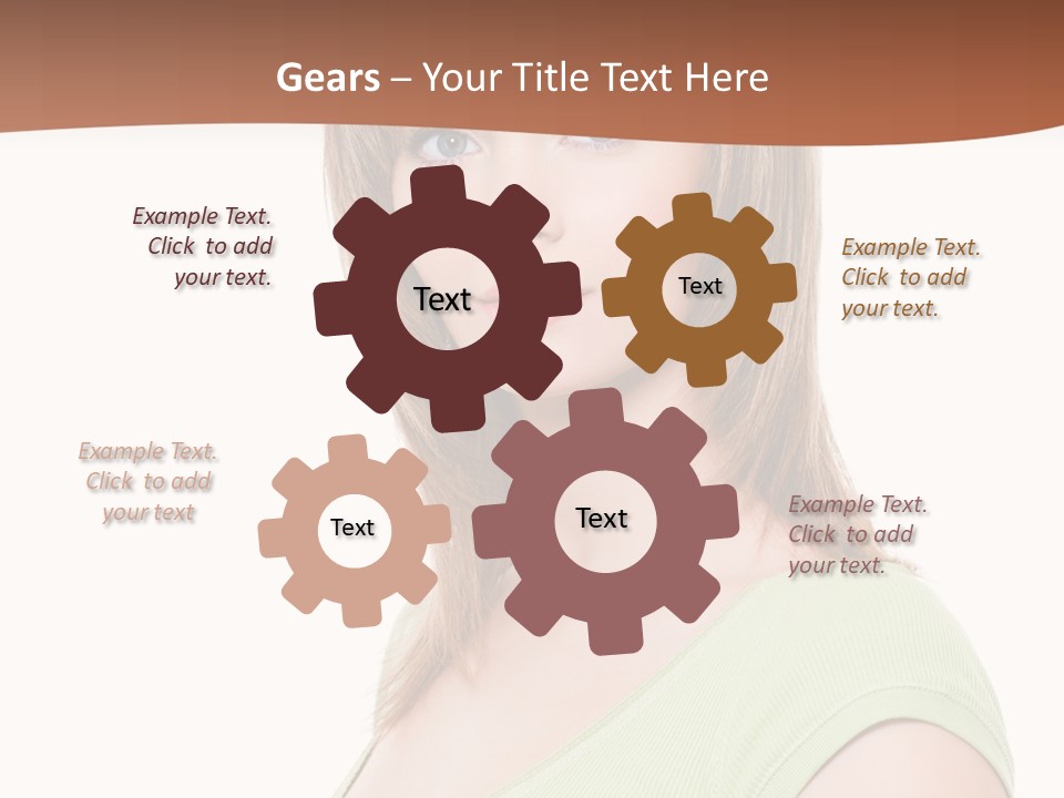 Woman Looking Girl PowerPoint Template