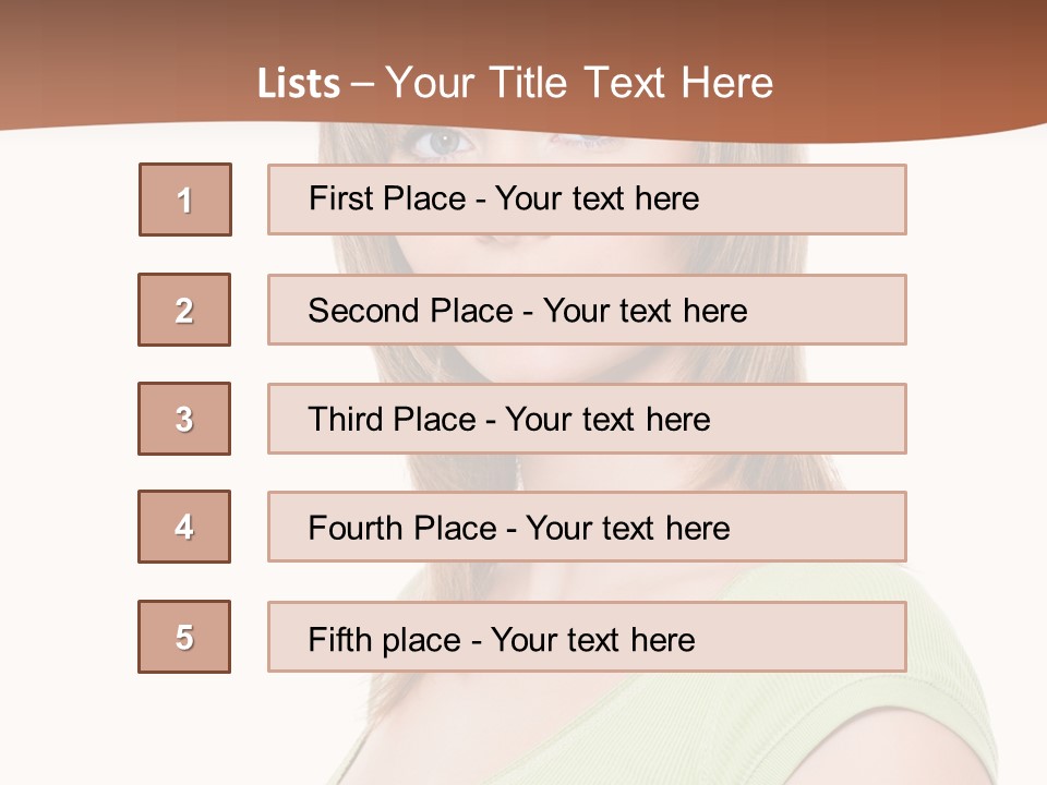 Woman Looking Girl PowerPoint Template