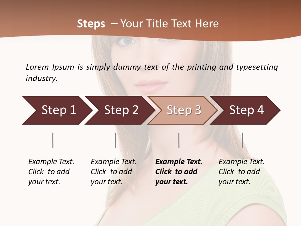 Woman Looking Girl PowerPoint Template