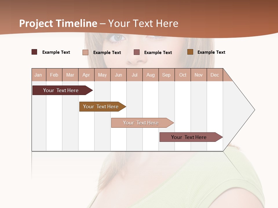 Woman Looking Girl PowerPoint Template