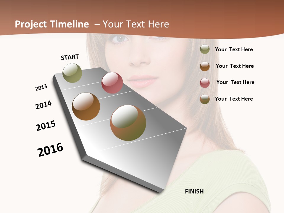 Woman Looking Girl PowerPoint Template
