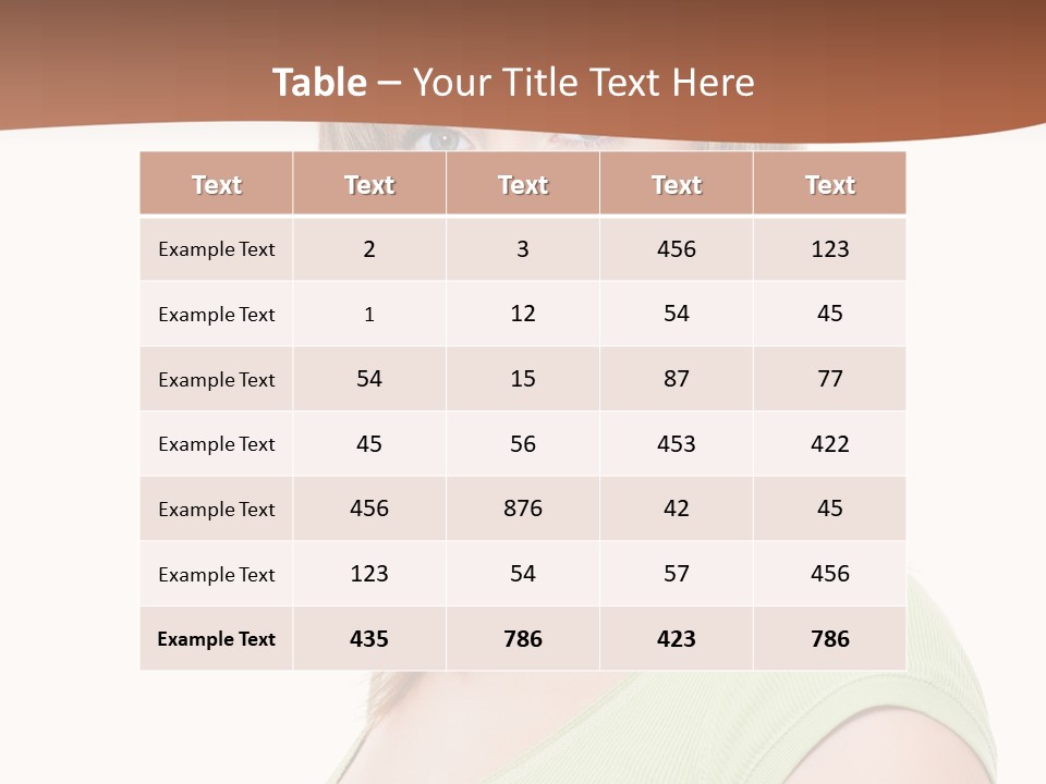 Woman Looking Girl PowerPoint Template