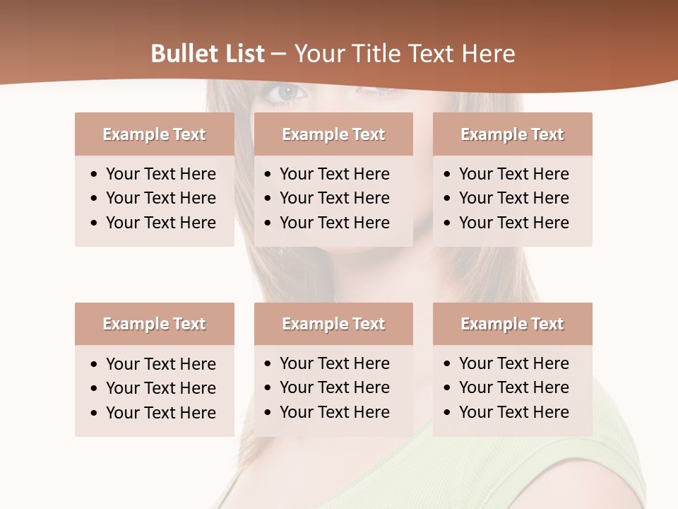 Woman Looking Girl PowerPoint Template