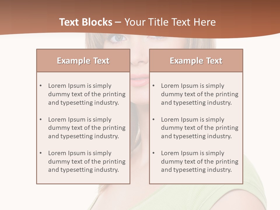 Woman Looking Girl PowerPoint Template