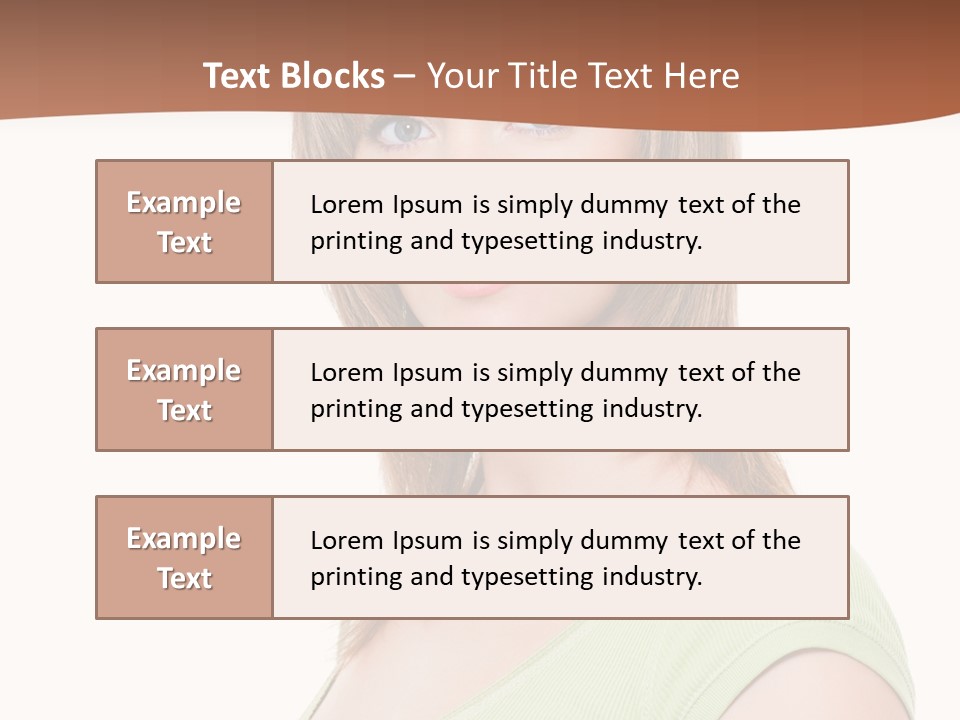 Woman Looking Girl PowerPoint Template