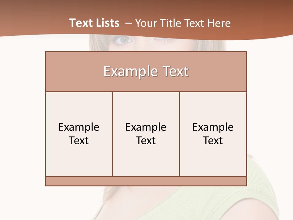 Woman Looking Girl PowerPoint Template