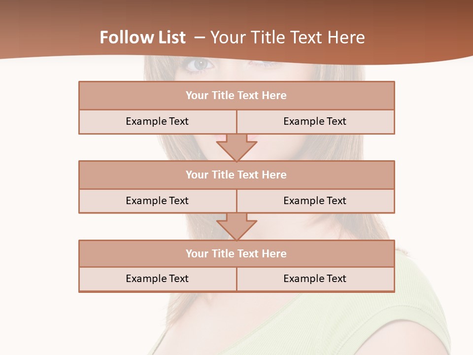 Woman Looking Girl PowerPoint Template