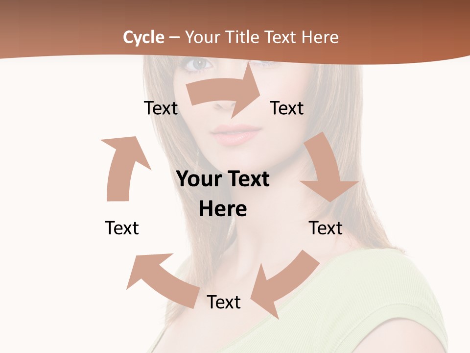 Woman Looking Girl PowerPoint Template