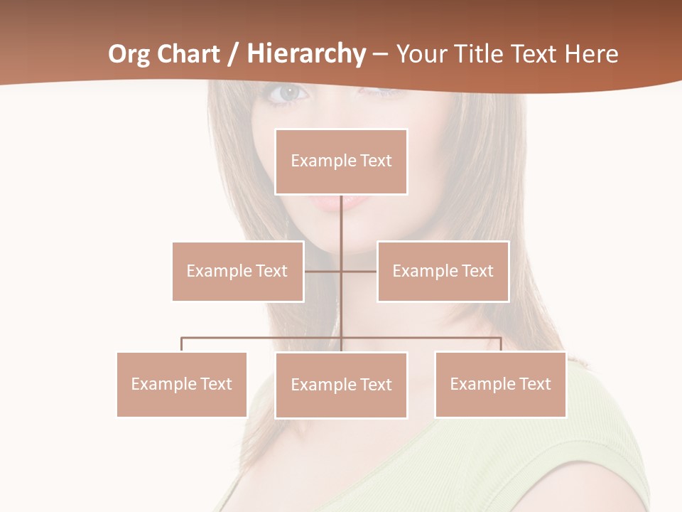 Woman Looking Girl PowerPoint Template