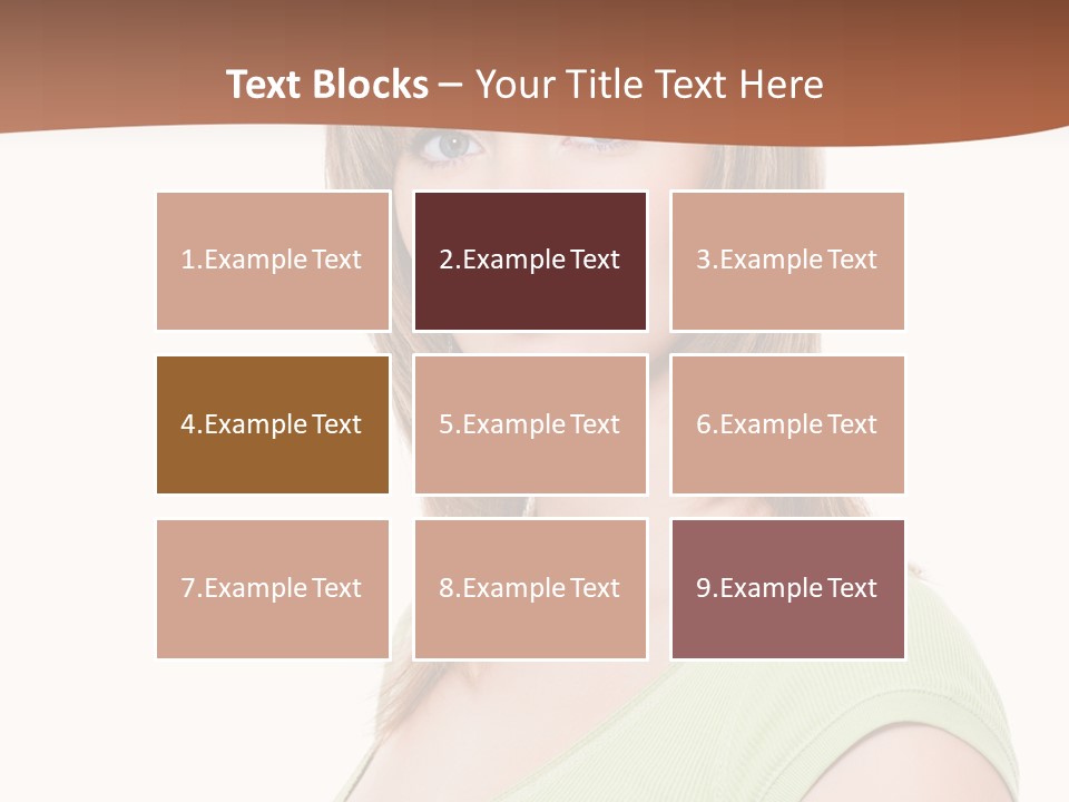 Woman Looking Girl PowerPoint Template