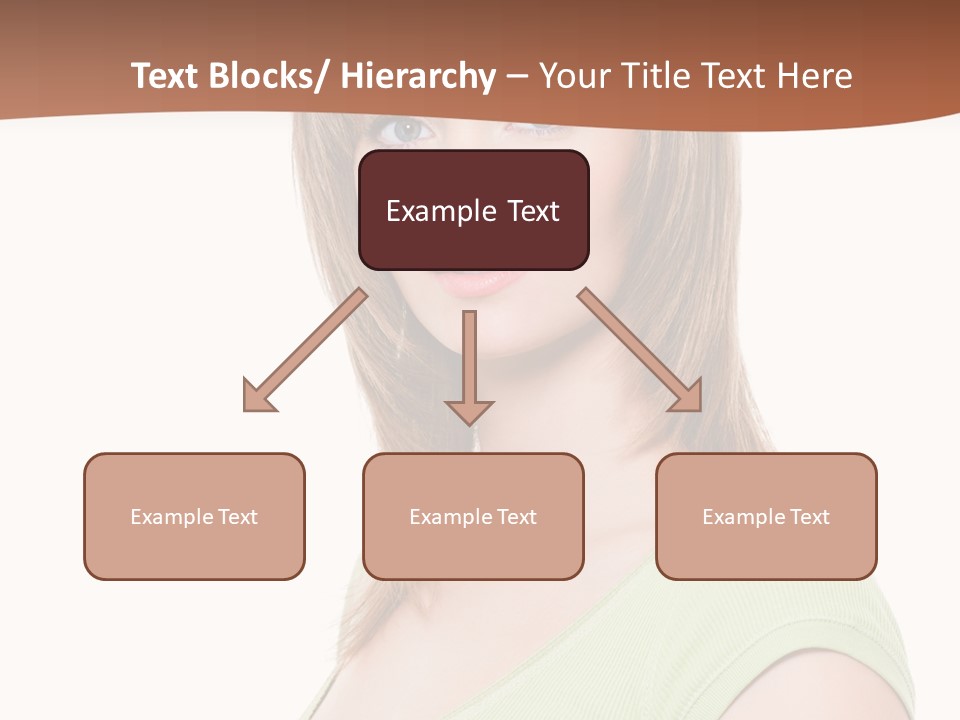 Woman Looking Girl PowerPoint Template