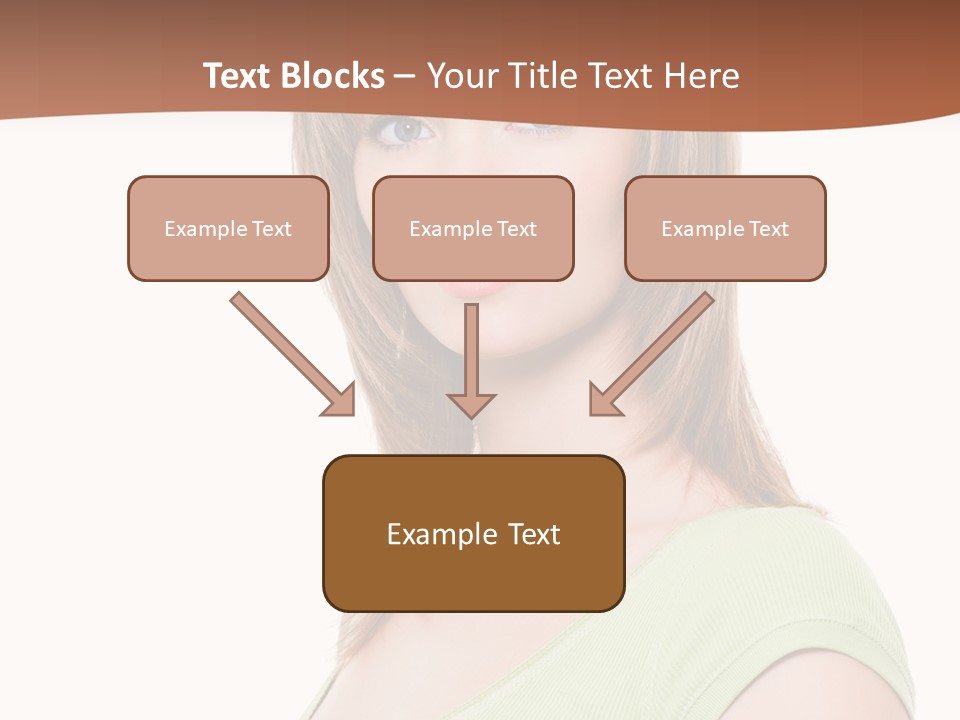 Woman Looking Girl PowerPoint Template