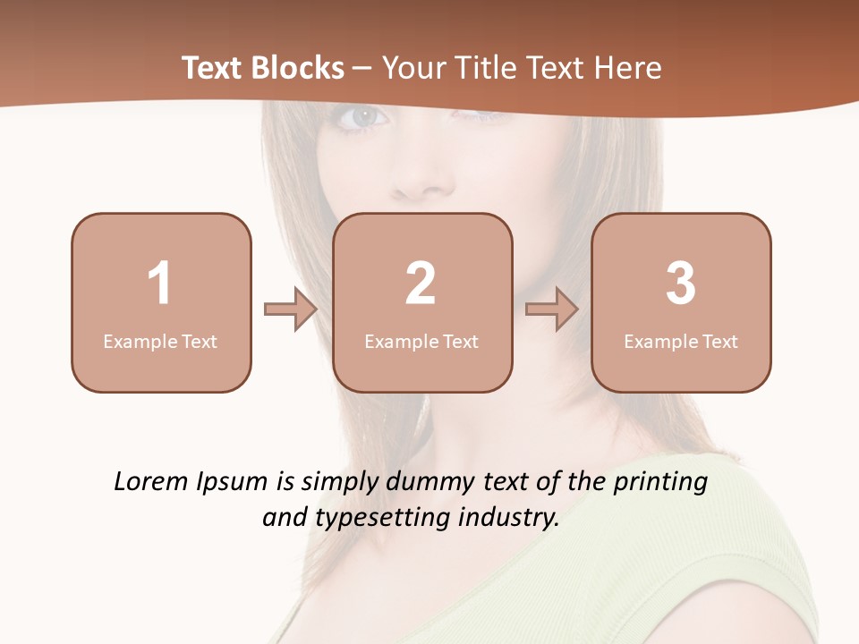 Woman Looking Girl PowerPoint Template