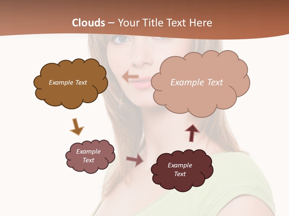 Woman Looking Girl PowerPoint Template