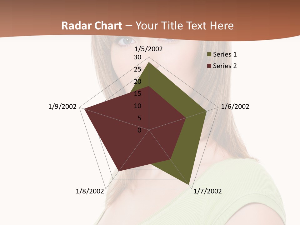 Woman Looking Girl PowerPoint Template