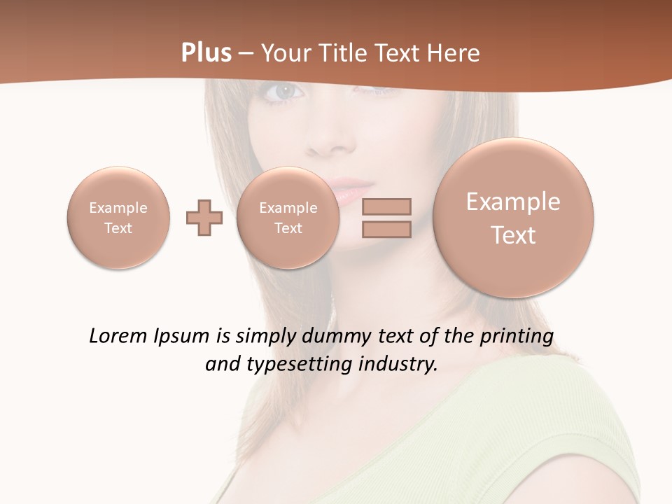 Woman Looking Girl PowerPoint Template