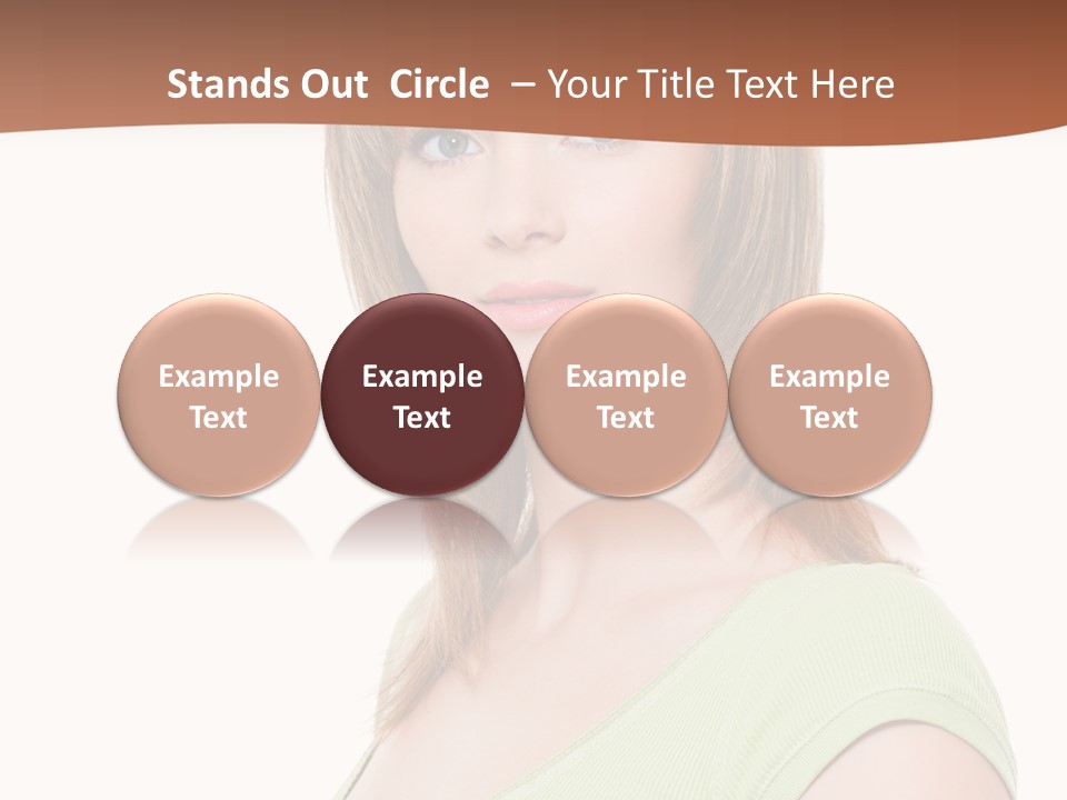 Woman Looking Girl PowerPoint Template