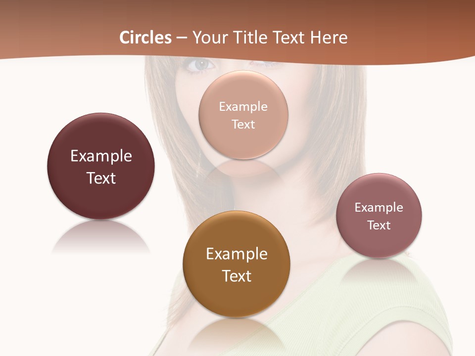 Woman Looking Girl PowerPoint Template