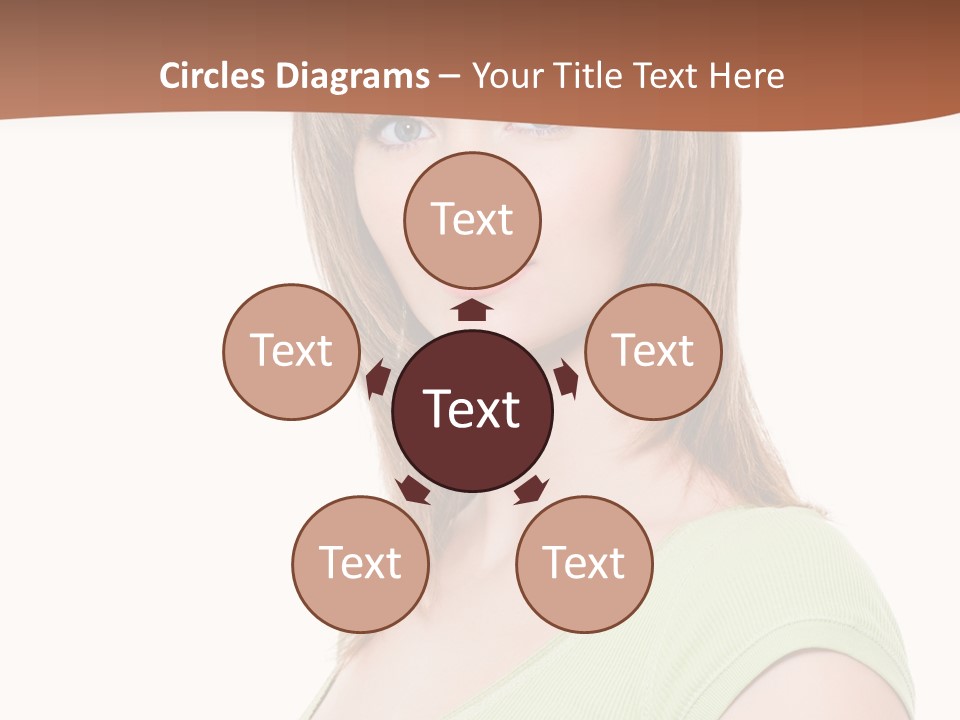 Woman Looking Girl PowerPoint Template