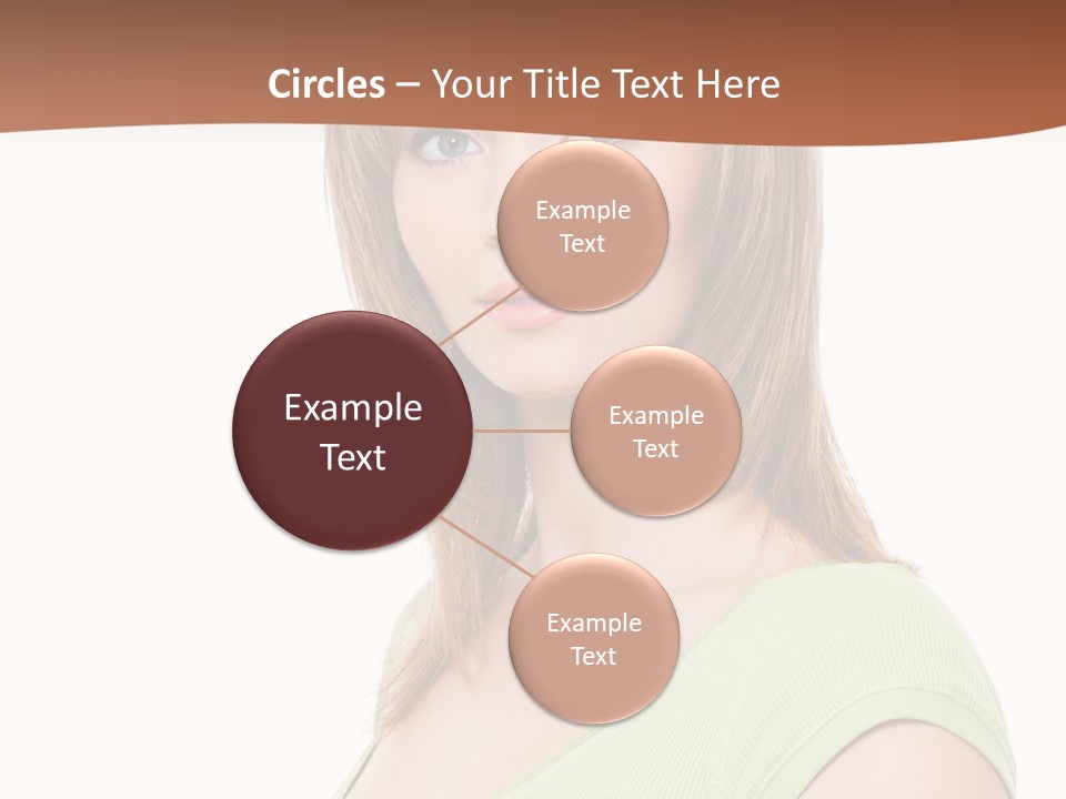 Woman Looking Girl PowerPoint Template