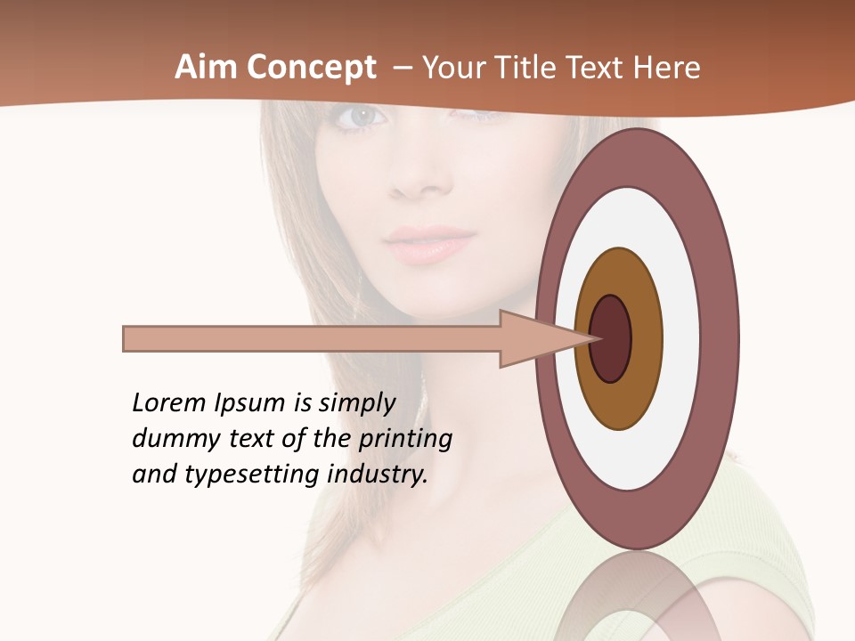 Woman Looking Girl PowerPoint Template