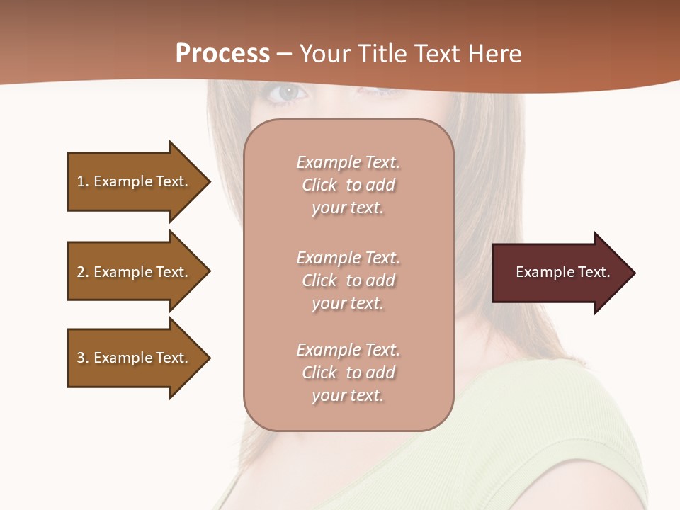 Woman Looking Girl PowerPoint Template