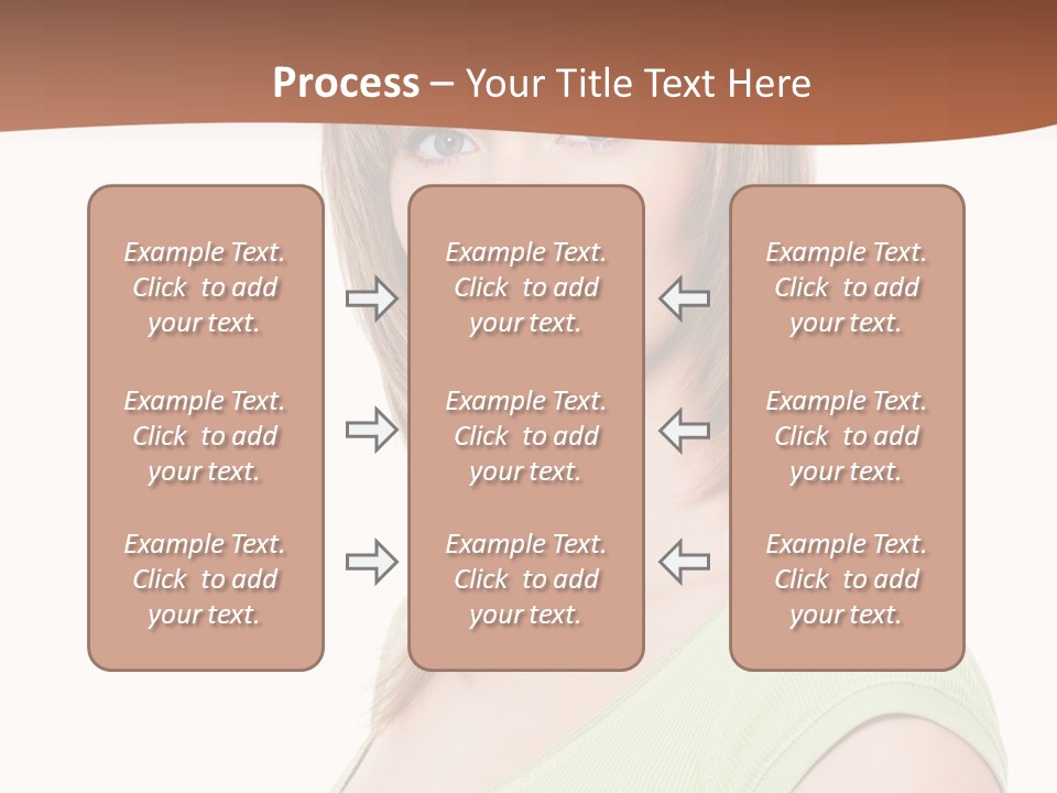 Woman Looking Girl PowerPoint Template