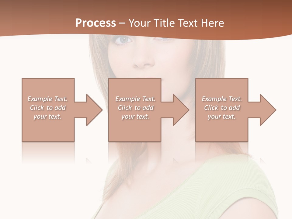 Woman Looking Girl PowerPoint Template