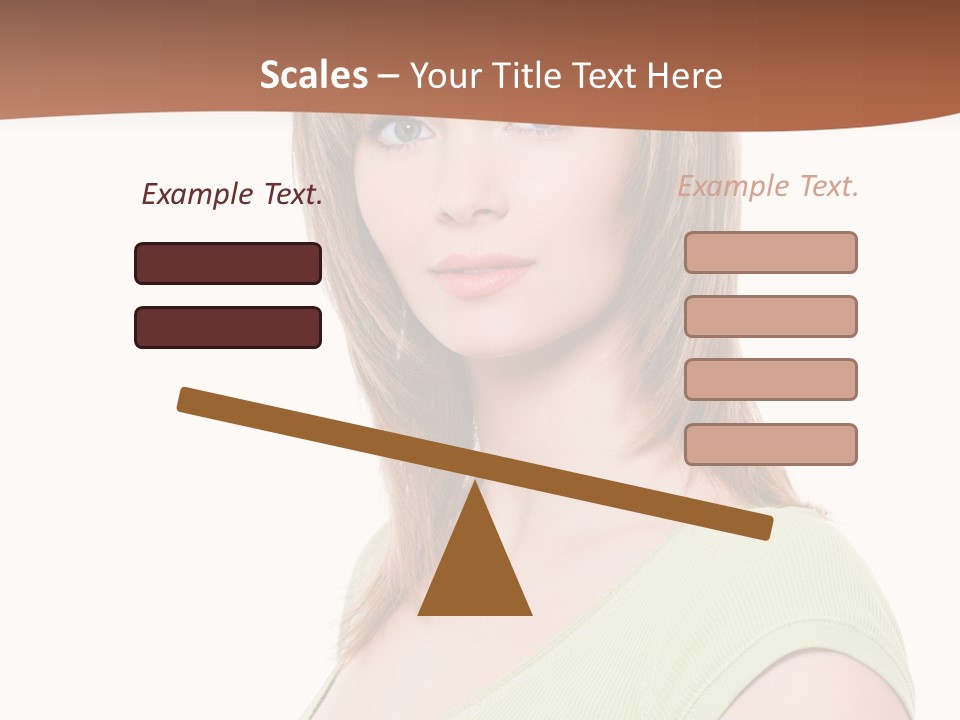 Woman Looking Girl PowerPoint Template