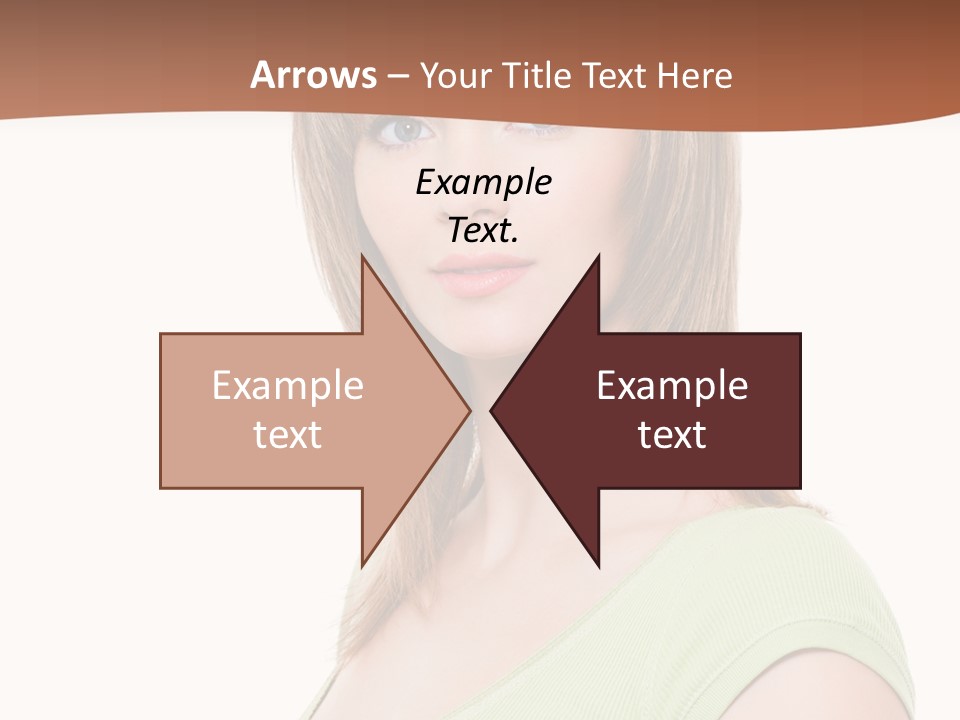 Woman Looking Girl PowerPoint Template