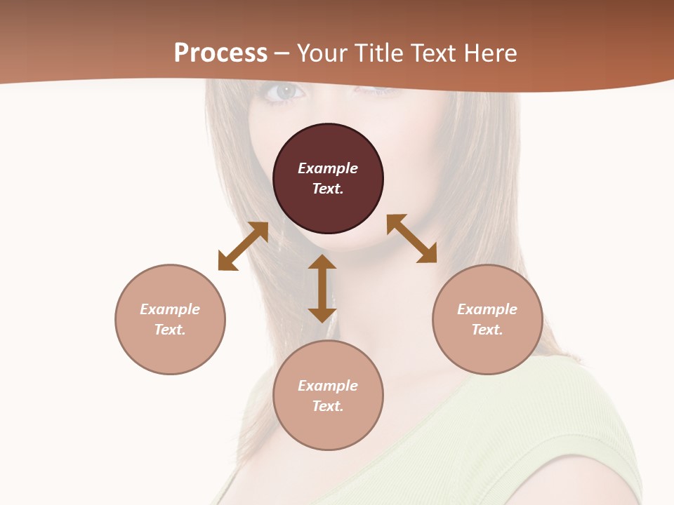 Woman Looking Girl PowerPoint Template