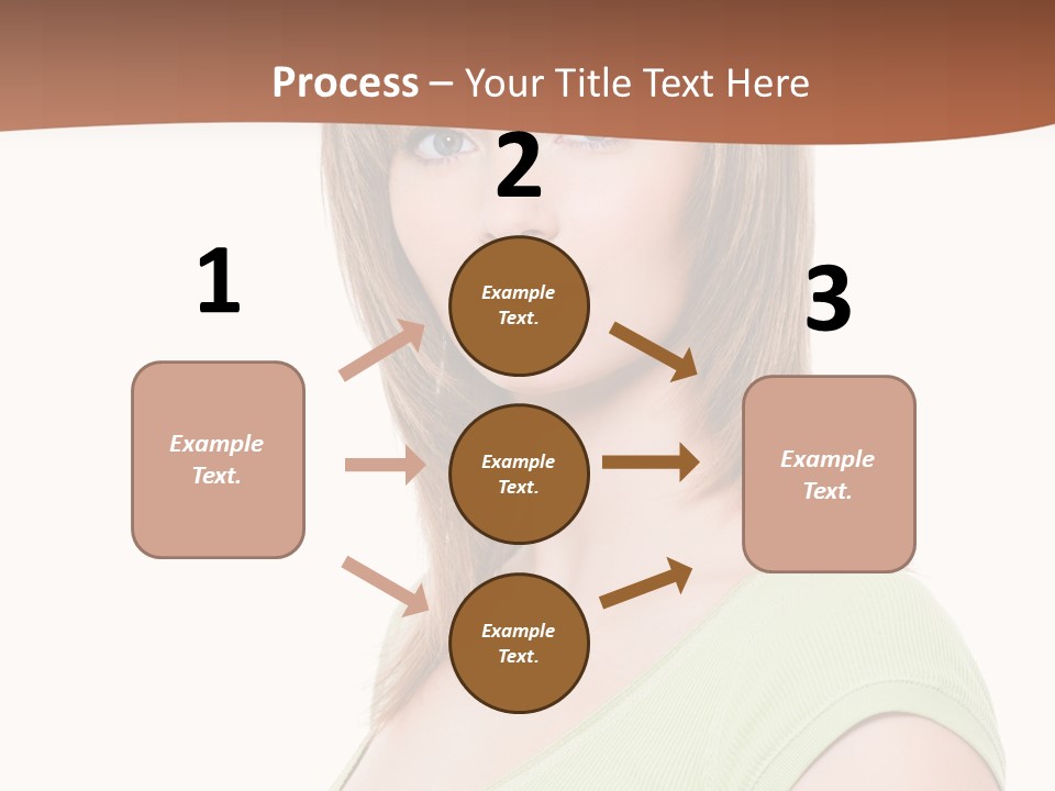Woman Looking Girl PowerPoint Template