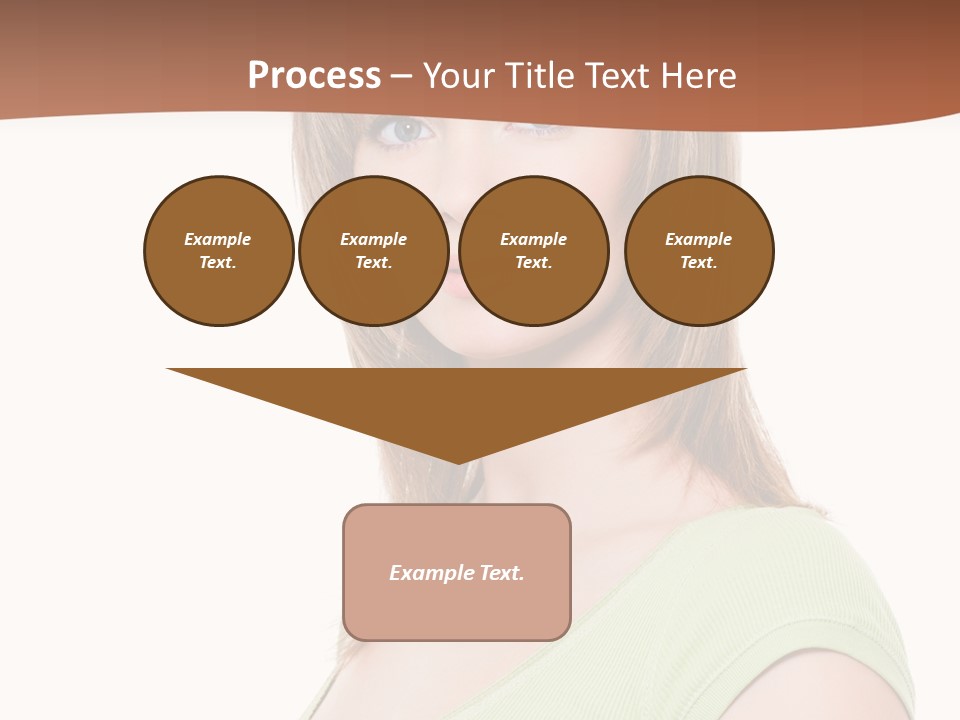 Woman Looking Girl PowerPoint Template