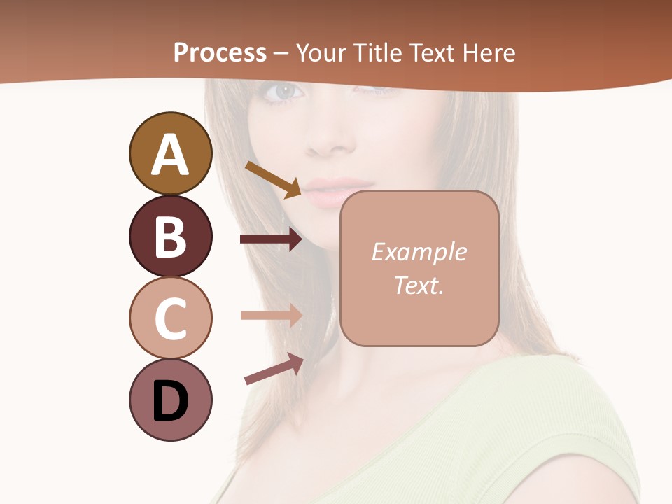 Woman Looking Girl PowerPoint Template