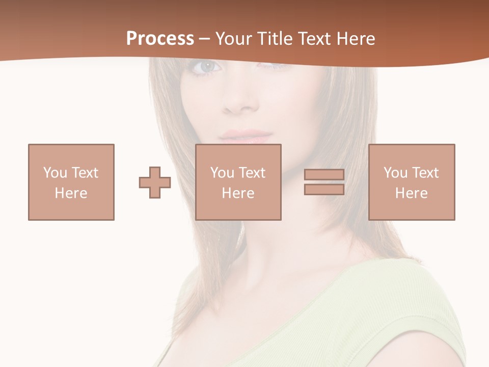 Woman Looking Girl PowerPoint Template
