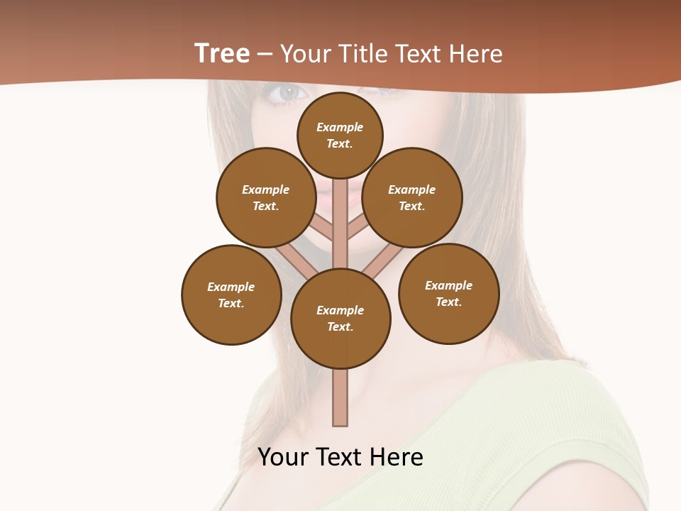 Woman Looking Girl PowerPoint Template