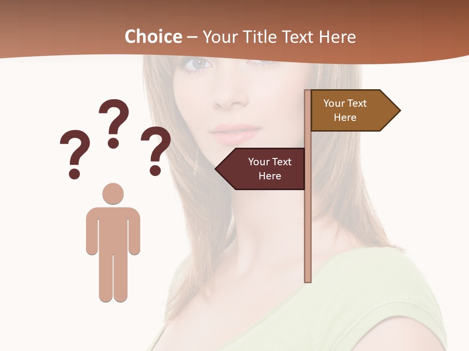 Woman Looking Girl PowerPoint Template