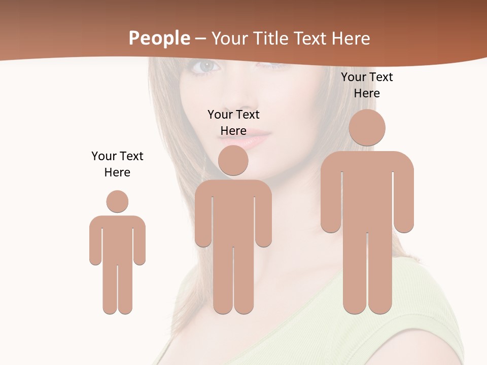 Woman Looking Girl PowerPoint Template