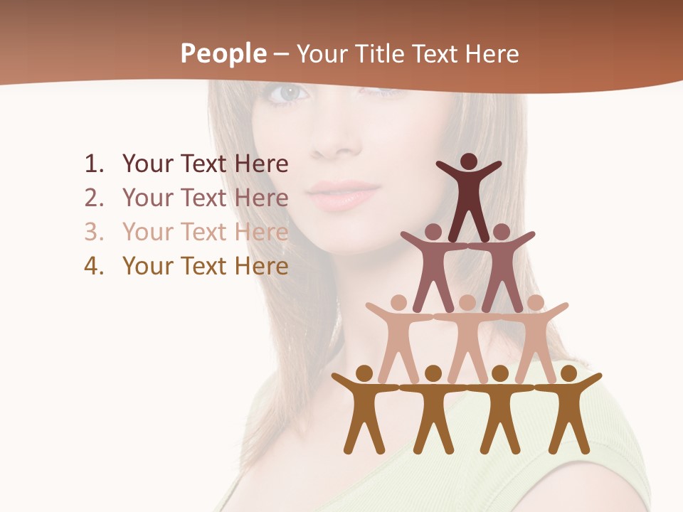 Woman Looking Girl PowerPoint Template