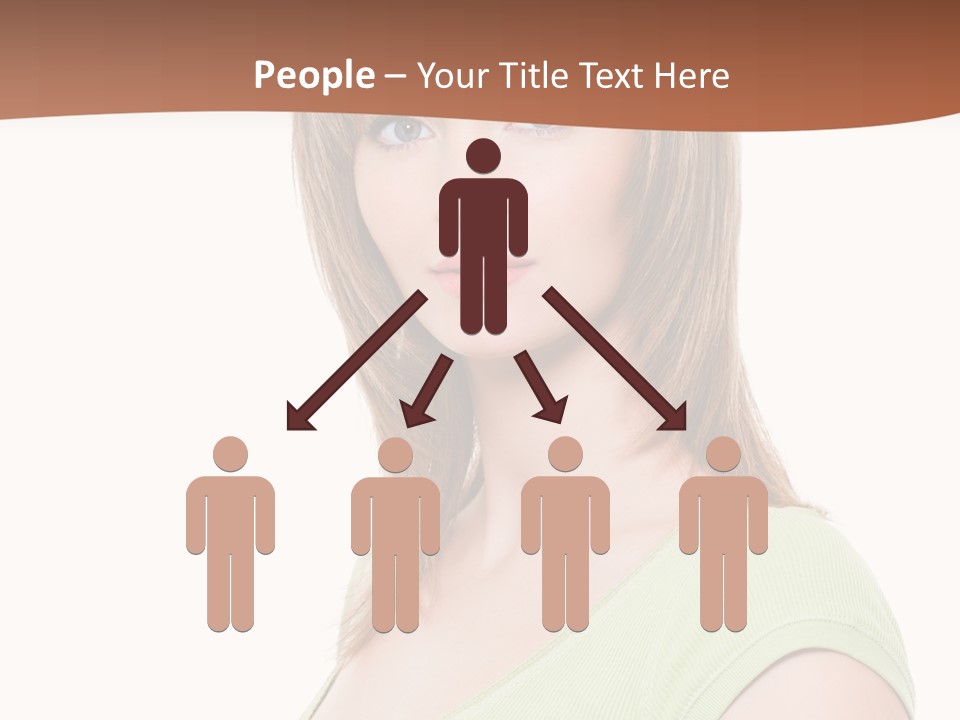 Woman Looking Girl PowerPoint Template